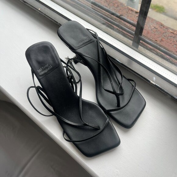 Jeffrey Campbell Fluxx Heeled Sandals in Black, Size 6.5 - Picture 8 of 12
